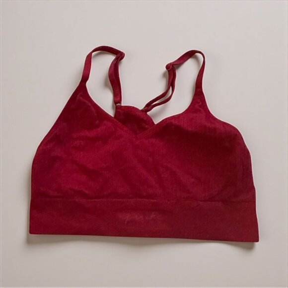 PINK Victorias Secret Active Red Bralette Size Small - Picture 1 of 6